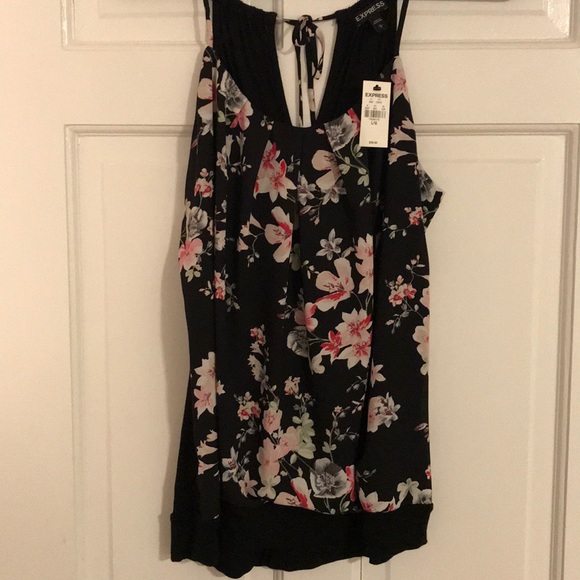 Express Tops - Floral Tank Top Blouse